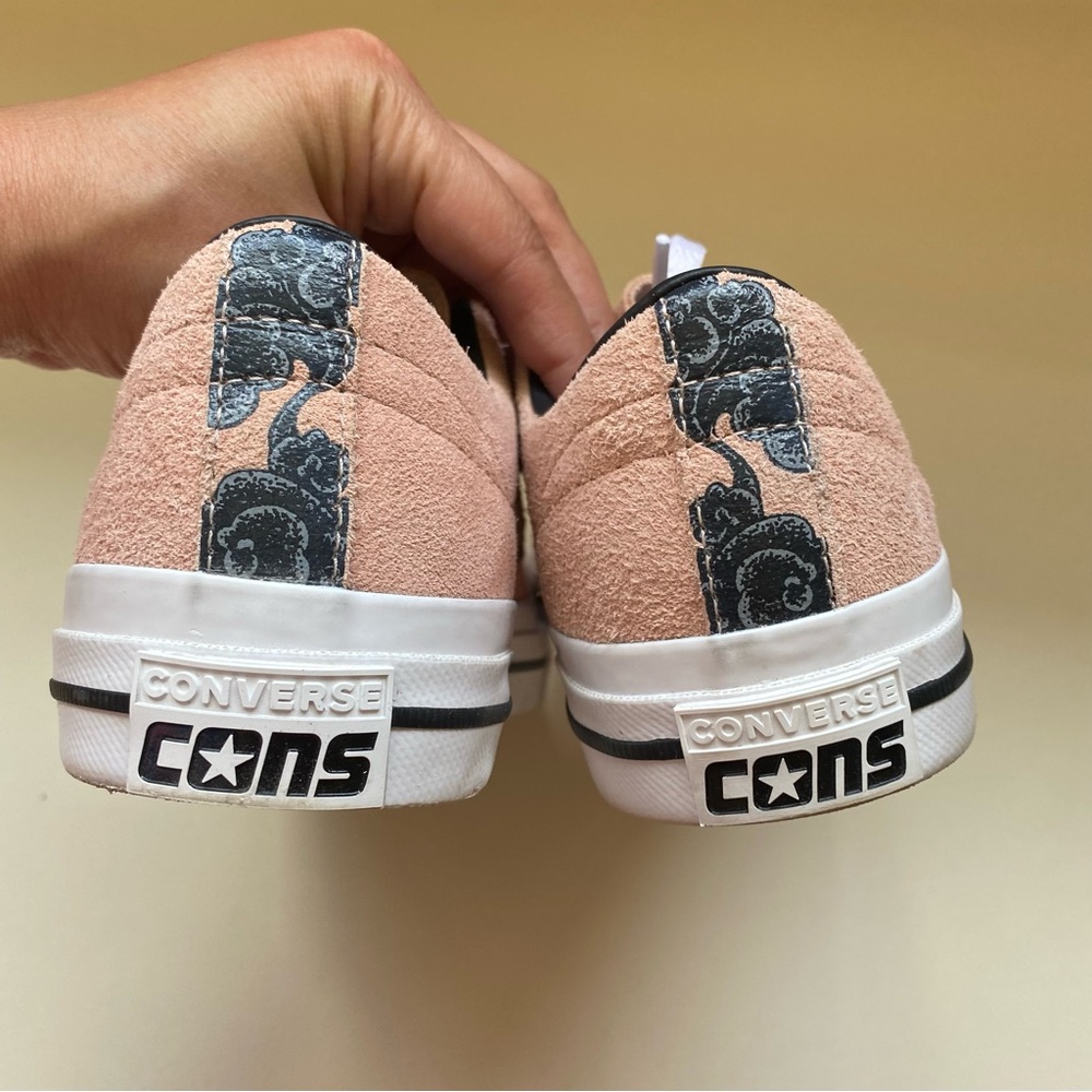 Converse One Star Pro Clay Pink Suede Skate Shoes - Picture 10 of 12